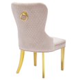 thumbnail image 2 of Canadian Alisha Beige Golden Legs Dining Chair, 2 of 3