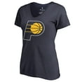 thumbnail image 2 of Women's Myles Turner Navy Indiana Pacers Backer Name and Number V-Neck T-Shirt, 2 of 3