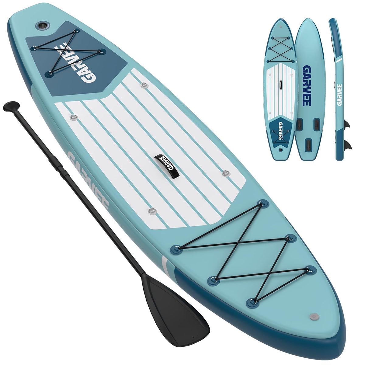 Ataucjin Inflatable Paddle Board for Adult, 10.6ft x 32"/ 11ft x 34" Extra Wide Inflatable Stand Up Paddle Board with Premium Accessories Suitable for Sea and Lakes