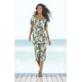 thumbnail image 5 of Roaman's Women's Plus Size 2-Piece Printed Henley Top And Capri Set, 5 of 5