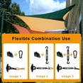 thumbnail image 4 of Shade Sail Hardware Kit for Triangle Rectangle, 304 Stainless Steel Sun Shade Hardware for Garden Outdoors, 44 Pcs, Black B, 4 of 5