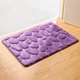 thumbnail image 3 of Injueey Cobblestone Flower antideslizante interior absorbente lavable puerta Mat alfombra lavable puerta alfombra baño cocina franela alfombra Decoración del hogar morado claro Injueey JJ21303-01, 3 of 6