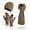 Khaki, variant on RnemiTe-amo 3 in 1 Winter Beanie Hat Neck Warm Scarf and Gloves Set for Women and Men,Knit Cap Set