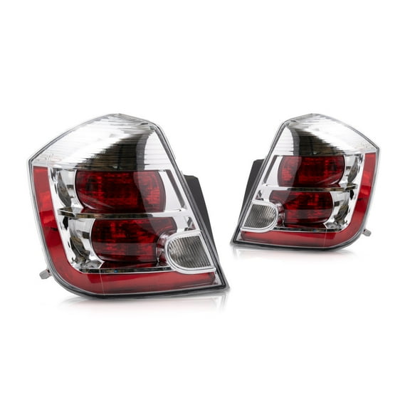 CarLights360: For 2007 2008 2009 Nissan Sentra Tail Light Assembly Driver and Passenger Side w/Bulbs DOT Certified | NI2818114 NI2819114 26555-ET00B, 26550-ET00B (Vehicle Trim: 2.0L L4 1997cc 122 CID