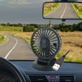 thumbnail image 3 of Ventiladores giratorios para salpicadero de automóvil de 360 grados, ventilador enfriador automático de 2 velocidades, ventilador de aire de USB de 5V Baoblaze Aficionados al coche, 3 of 8