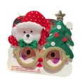 thumbnail image 2 of Gafas navideñas divertidas para niños y adultos, bonitas gafas navideñas para usar. Oso y árbol de Navidad, 2 of 9