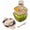 Inky Abstract - Neutrals, variant on Glass All-in-One Salad Container - Large 61-oz Salad Bowl with Lid, 4-Compartment Bento-Style Tray, 3-oz Sauce Container, and Reusable Fork - Dishwasher, Microwave, and Oven Safe (Dark Gray)