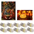 thumbnail image 1 of SIABC-LED 10PCS #44#47 ba9s 2 SMD 2835 LED 6.3V DC Bayonet Pinball Machine Light Bulb Yellow, 1 of 4