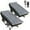 2PK-Black Cot with Mattresses, variant on MOPHOTO 2PK Folding Camping Cot for Adults, Outdoor Portable Camp Bed with Carry Bag, Oxford Strong Heavy Duty Sleeping Cots with Mattress