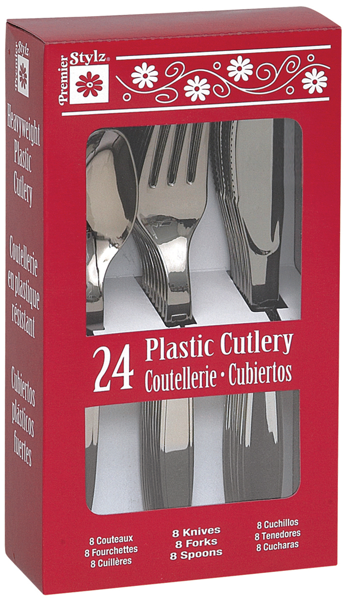 Plastic Cutlery 24/PkgSilver Walmart Canada