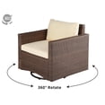 thumbnail image 3 of W Unlimited Set Of 4 Glider Chair With Dark Brown Finish SW1841SGC-SET4, 3 of 4
