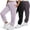 Black ,Lava Gray, Lilac, variant on Girls Sweatpants 3 Pack Fleece Joggers, Teen Athletic Pants with Zipper Pockets 4-16