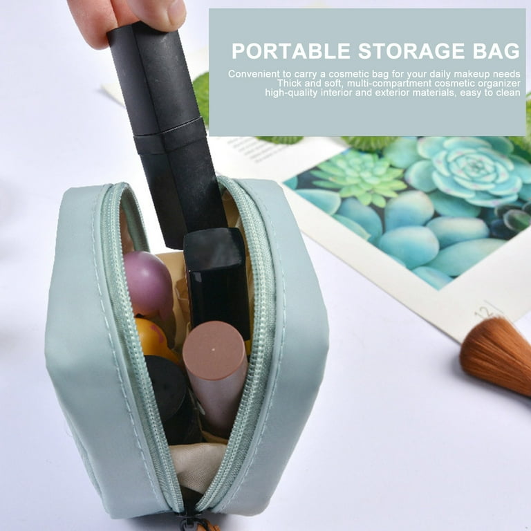 vnanda Office Makeup Pouch Compact Nylon Cosmetic Bag with Multi compartments Ideal for Travel School Office Gym Camping More Waterproof Easy to for