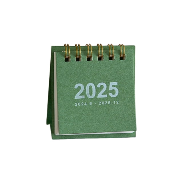 2025 Mini Desk Calendar - Compact Table Decoration with Clear Dates for Home & Office Organization