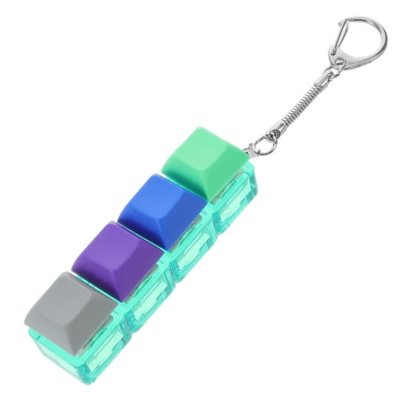 COSMOBETTY Keyboard Keychain Mechanical Toys Plastic Metal 1Set Car Key Holder