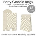 thumbnail image 6 of Big Dot of Happiness Tan Checkered Party - Gift Favor Bags - Party Goodie Boxes - Set of 12, 6 of 8