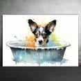 thumbnail image 2 of Toy Fox Terrier Dog Canvas Bathroom Décor - Unique Bath Wall Decor - Modern Canvas Bathroom Wall Art - Room Decor - Bathroom Decorations - Restroom Sign - Wall decor living room, 2 of 4