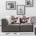 thumbnail image 3 of Nawypu Outdoor Spring Watercolor Bird Throw Pillow Covers Hummingbird Summer Tropical Decorative Cushion Case Square Home Sofa Decorative Pillowcase for Patio Furniture Bed 2 pcs White, 3 of 6