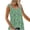 Tank Tops for Women Plus Size-Green, variant on Homenesgenics Tank Tops for Women Plus Size Women's Fashion Printed Sleeveless T-Shirt Blouse Neck Casual Blue L