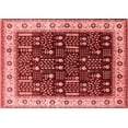 thumbnail image 1 of Ahgly Company Indoor Rectangle Oriental Red Industrial Area Rugs, 5' x 7', 1 of 4