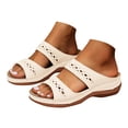 thumbnail image 3 of Mostsola Wedge Sandals for Women 2025 Fashion Boho Slip on Slippers Casual Platform Slides Shoes, 3 of 8