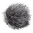 thumbnail image 2 of Pepperell Braiding Faux Fur Pom With Loop-Grey Wolf, 2 of 2