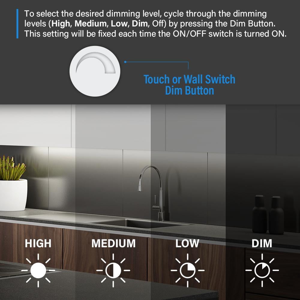 6 Ft. Plug-In Integrated LED White Strip Light Cuttable And Linkable Onesync With Color Change CCT Selectable
