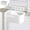 White-601, variant on AuroraX Small Hanging Trash Can for Dorm Bed Removable Liner Ring Convenient White Wastebasket Plastic Contemporary for Bathroom Bedroom Office