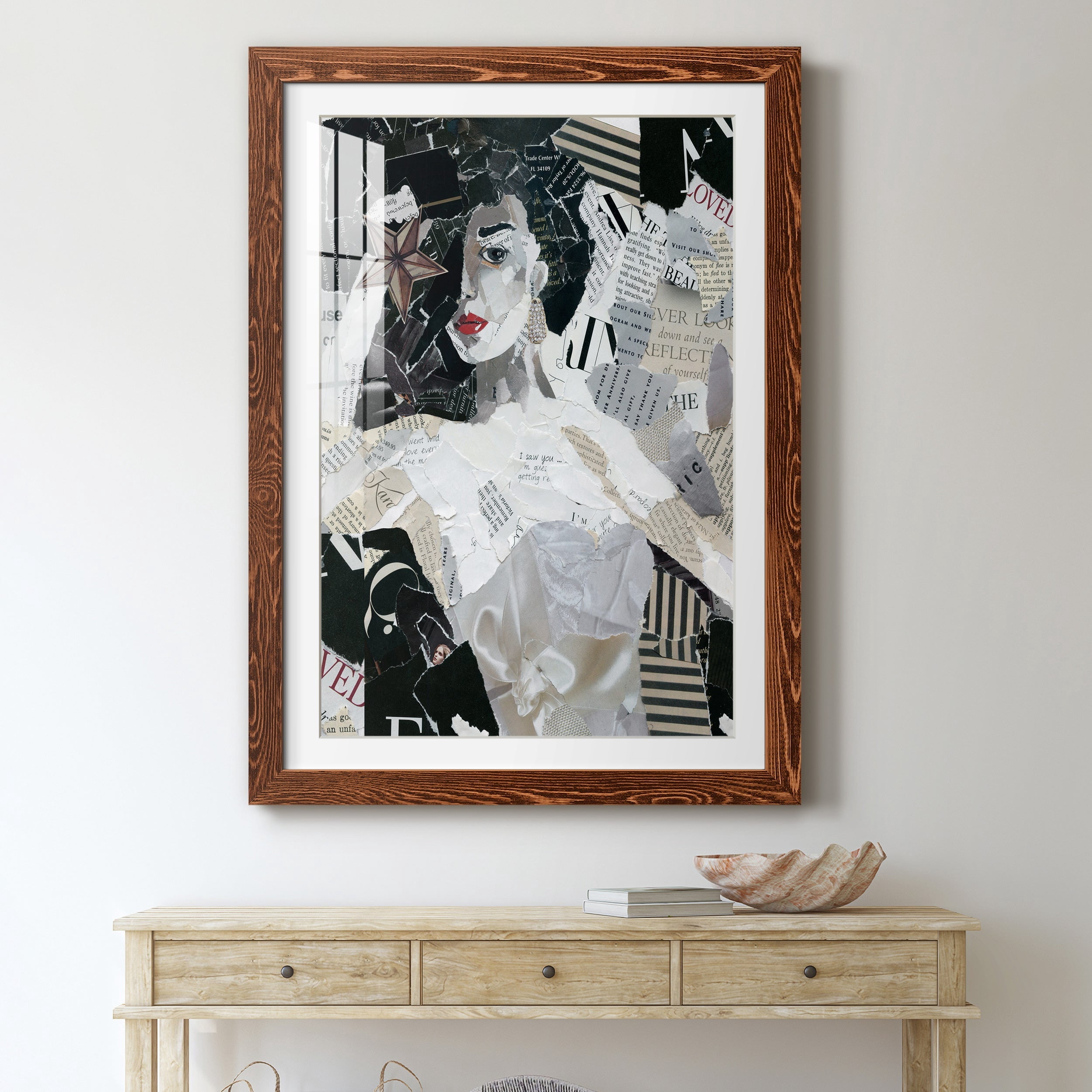 Runway Star - Premium Framed Print - Distressed Barnwood Frame - Ready to Hang