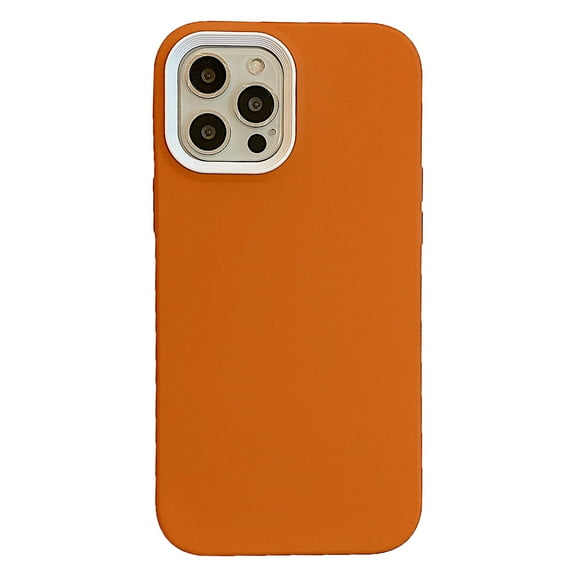 Allytech Compatible with iPhone 14 Pro Max Case, Liquid Silicone Case Full Body Protective Cover Shockproof Slim Phone Case Anti-Scratch Soft Microfiber Lining 6.7 inch - Orange