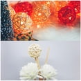 thumbnail image 4 of Uxcell 10 Pcs Wicker Rattan Balls 1.2 Inch Rattan Decorative Balls Vase Fillers for Wedding Party Grey, 4 of 5