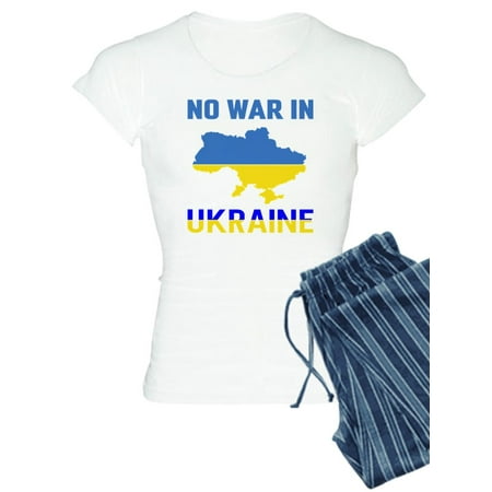 

CafePress - No War In Ukraine Blood Support Nurse And Pajamas - Women s Light Pajamas