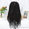 thumbnail image 2 of Synthetic Full Lace Braided Wigs For Black Women Lace Front Spring Twisted Braided Hair wigs with Baby Hair Knotless Braided Lace Front wigs Hand Braided Crochet Twist Wigs Braided Lace Wigs(1B), 2 of 8