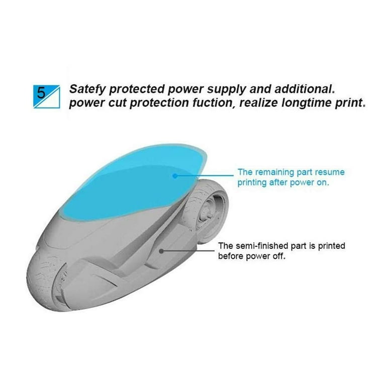 Creality Ender 3 3D Printer Fully Open Source with Resume Printing Function Printing Size 220x220x250mm Aluminum Black