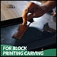 thumbnail image 3 of 4Pcs Bench Hook and Inking Plate for Block Printing Carving, Metal Printmaking Block(9 X 7 Inches), 3 of 5