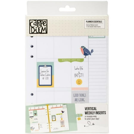 Planner Essentials Double - Sided A5 Inserts 72/Pkg - Weekly