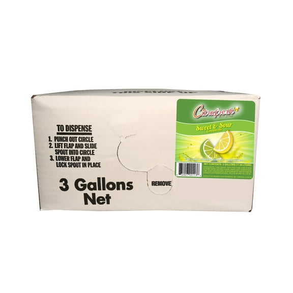 Willtec Citra-Fresh Sweet and Sour Flavor Bag in Box 3 gal. Made with Pure Cane Sugar