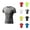 B, variant on Mens Workout Shirts Stretchy Slim Fit Breathable Moisture Wicking Compression Tshirt Athletic Running Shirts for Men