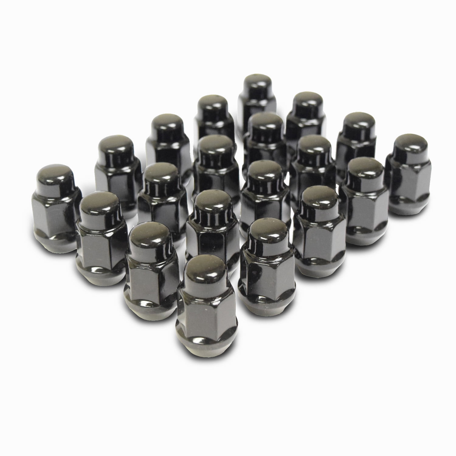 wheelguard-1954bk-bulge-acorn-lug-nut-1-2-20-3-4-hex-black-chrome