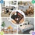 thumbnail image 4 of Colorful Mushroom Butterfly Dark Pattern Square Tablecloth,Waterproof Square Table Cover,Wipeable Spillproof Washable Table Cover for Home Kitchen Party Decor 60"x60"(152x152cm), 4 of 6