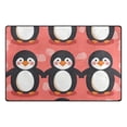 thumbnail image 2 of Penguins in Pink Area Rug Washable Floor Carpet Mat 60 x 39 inch for Bedroom Living Room Kids Room Home Decor, 2 of 7