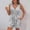 *Gray, variant on Women's Striped V Neck Sleeveless Romper with Button, Pockets,Self Tie Waist ,Casual Jumpsuit Shorts for Summer Khaki,Womens Plus M