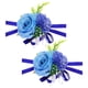 thumbnail image 1 of Corsage artificial de Uxcell, pulsera de flores, corsage de muñeca para fiesta de graduación, accesorio para boda, azul claro, paquete de 2, 1 of 1