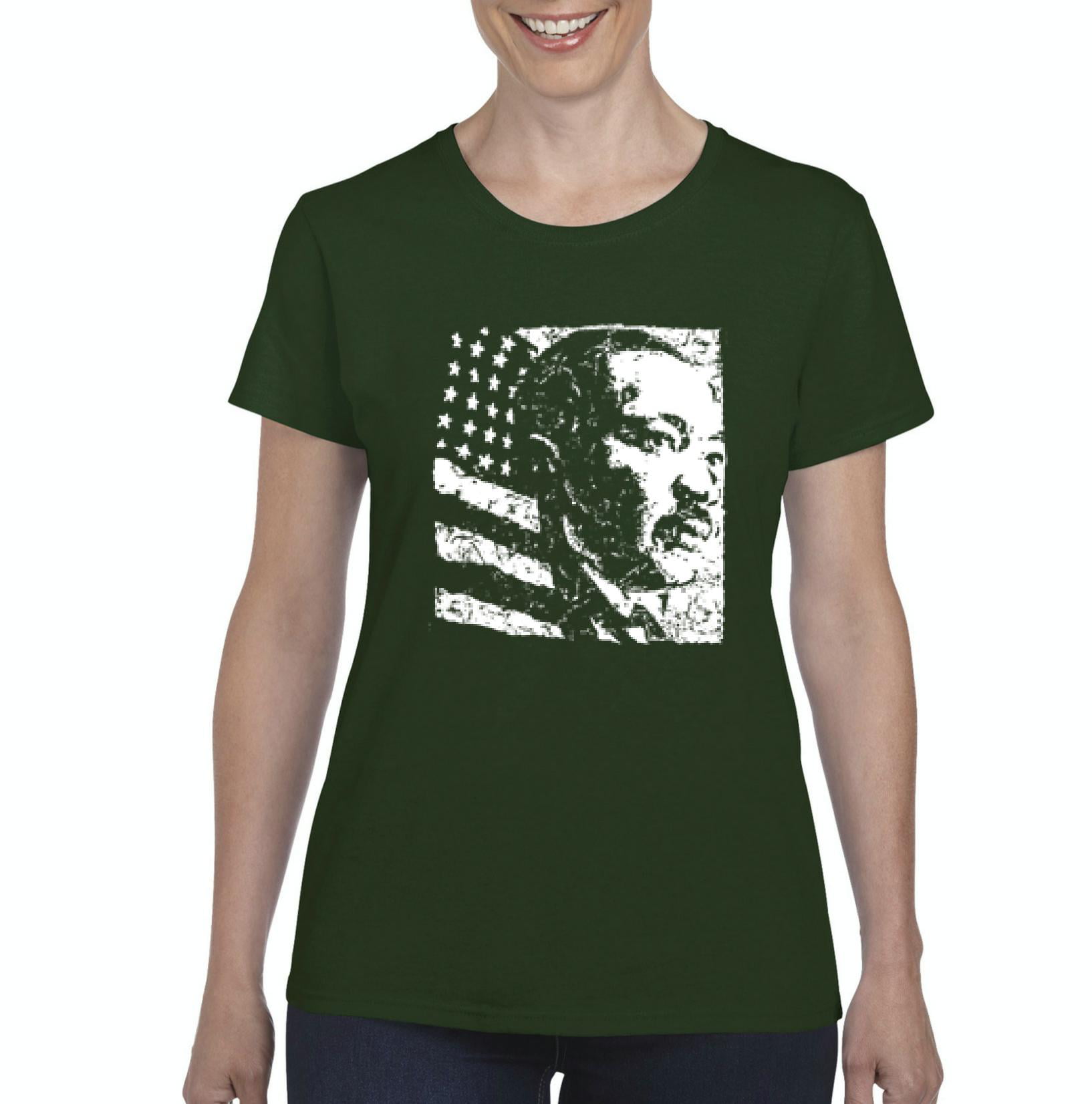 Artix - Womens Martin Luther King Jr. Short Sleeve T-Shirt - Walmart ...