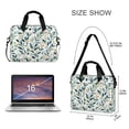 thumbnail image 3 of FORMRS 16" Laptop Bag Carrying Sleeve Case with Handle Travel Shoulder Briefcase, Darker Leafy Pattern, 3 of 8