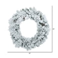 thumbnail image 2 of Vickerman 30" Flocked Ashton Pine Artificial Christmas Wreath, Unlit, 2 of 2