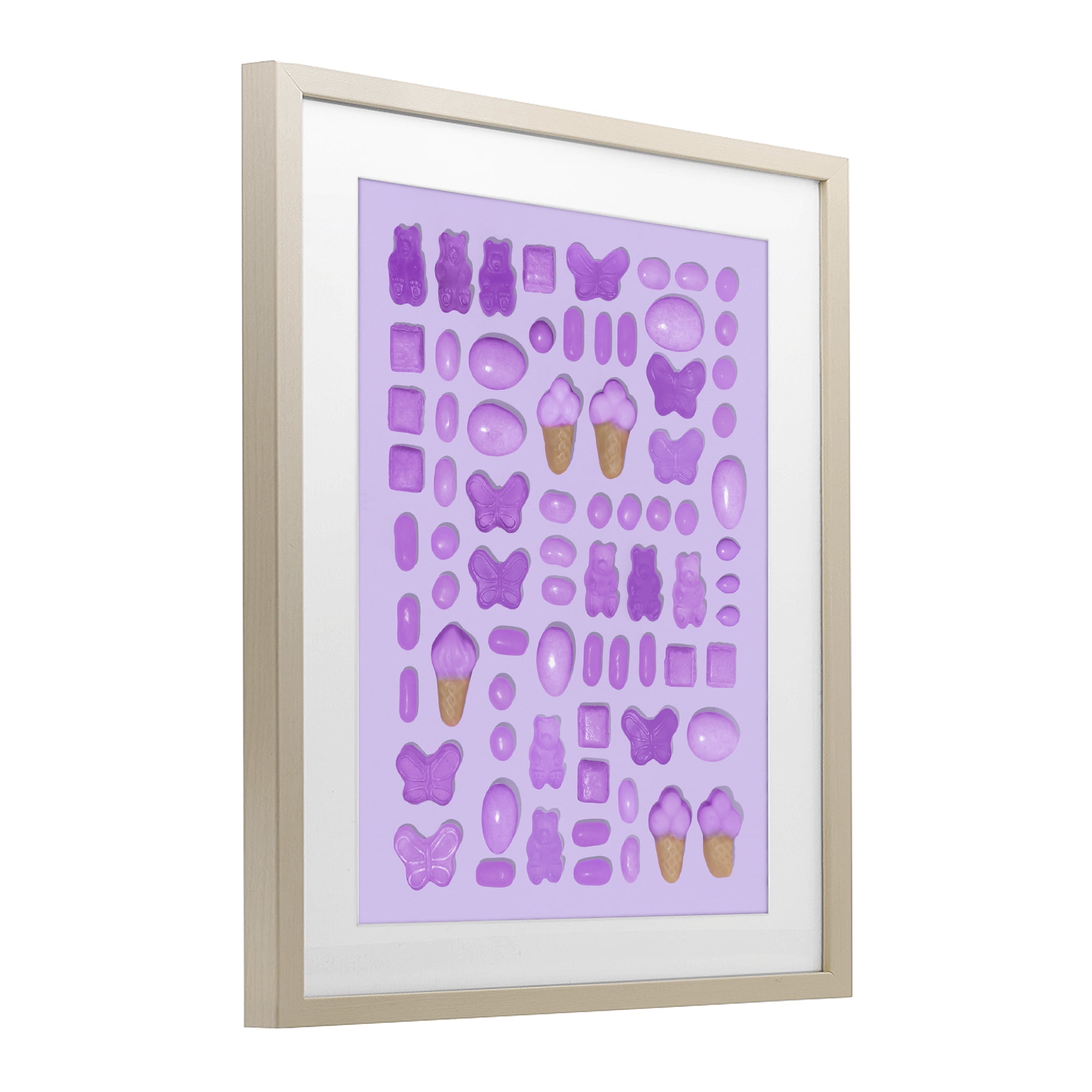 Stupell Industries Lilac Purple Toned Candies Birch Framed Print Under Glass, design by LISH Creative
