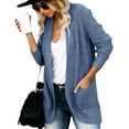 thumbnail image 3 of No Buttons Open Front Women Casual Knit Cardigans, 3 of 5