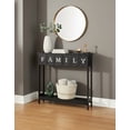 thumbnail image 6 of Galvanized Metal Sentiment Console Tables - Family White, 6 of 6