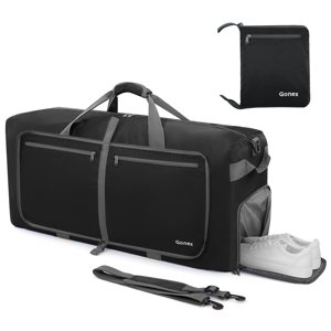 Gonex 40L Packable Duffle Bag with Shoe Compartment